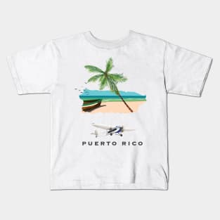 puerto rico travel poster Kids T-Shirt